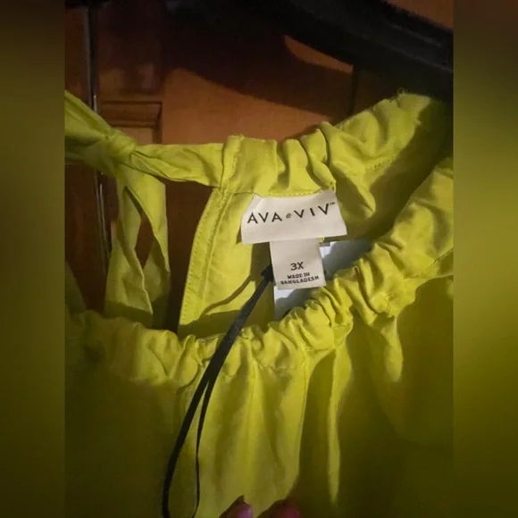 Ava & Viv Lime Green Maxi Dress - Picture 2 of 5